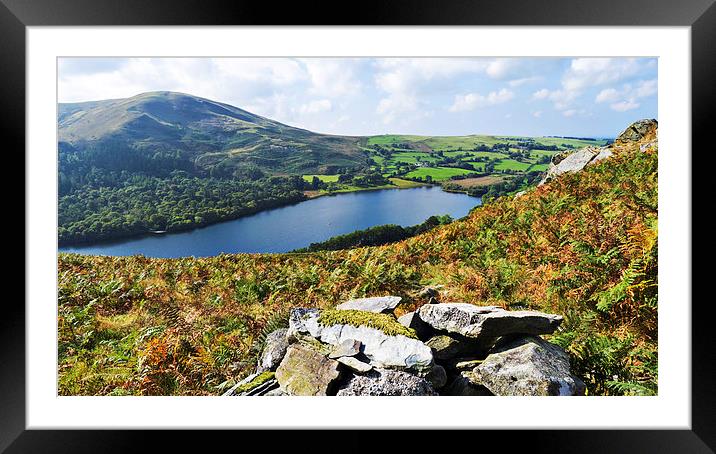 Loweswater from Darling Fell, Lake District, Cumbr Framed Mounted Print by Steven Garratt