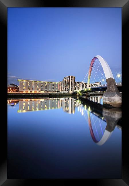 Glasgow Clyde Arc Bridge Framed Print by Grant Glendinning