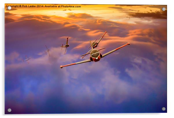  Jet Provosts Acrylic by Rob Lester