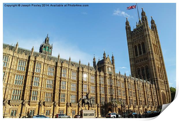  Westminster Palace 2 Print by Joseph Pooley