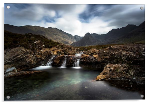  The Fairy Pools  Acrylic by Richard Armstrong