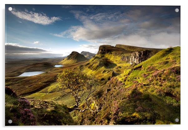  Morning light on the Quiraing Acrylic by Richard Armstrong