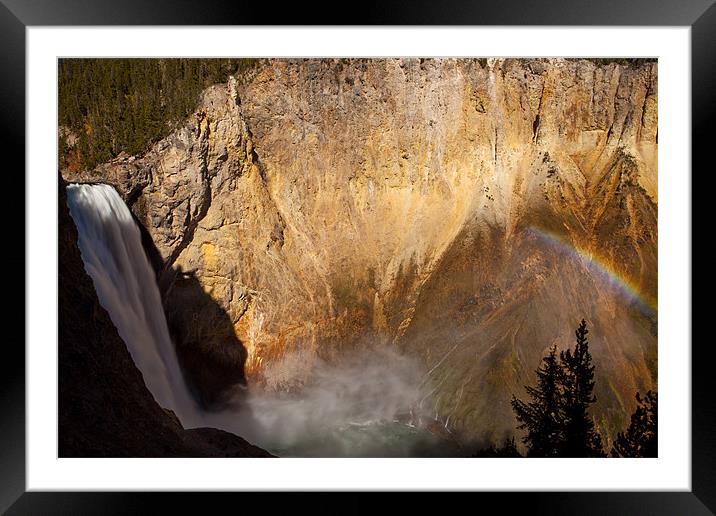 Grand Canyon of the Yellowstone Framed Mounted Print by Thomas Schaeffer