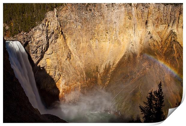 Grand Canyon of the Yellowstone Print by Thomas Schaeffer