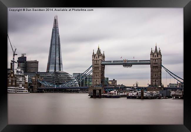 Landmarks of London Framed Print by Dan Davidson