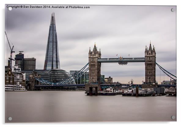 Landmarks of London Acrylic by Dan Davidson