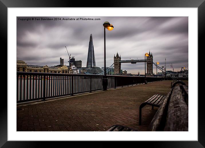  London from Presidents Quay Framed Mounted Print by Dan Davidson
