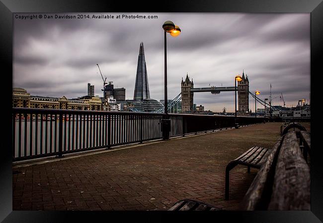  London from Presidents Quay Framed Print by Dan Davidson