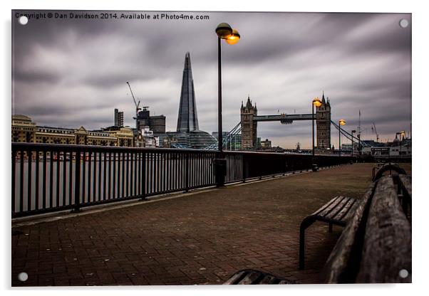  London from Presidents Quay Acrylic by Dan Davidson
