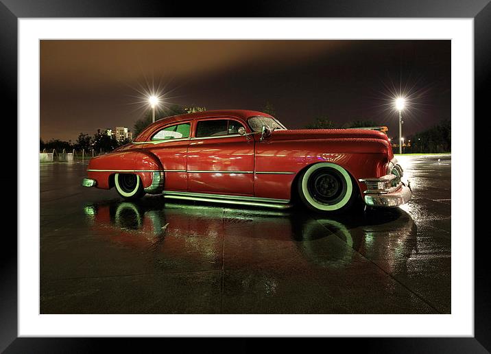 Pontiac 1950 Framed Mounted Print by Grant Glendinning