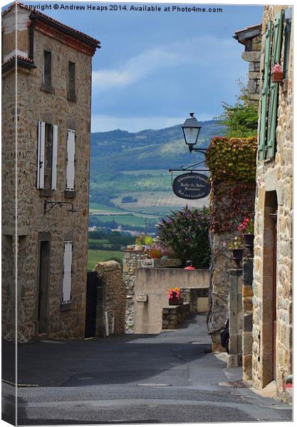 Idyllic French Countryside Canvas Print by Andrew Heaps