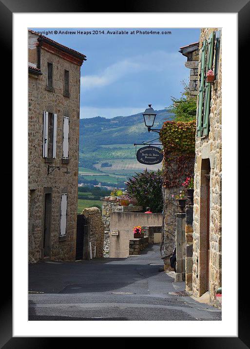 Idyllic French Countryside Framed Mounted Print by Andrew Heaps