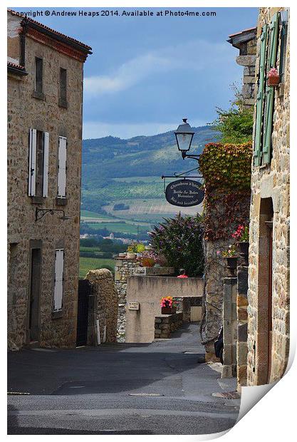 Idyllic French Countryside Print by Andrew Heaps