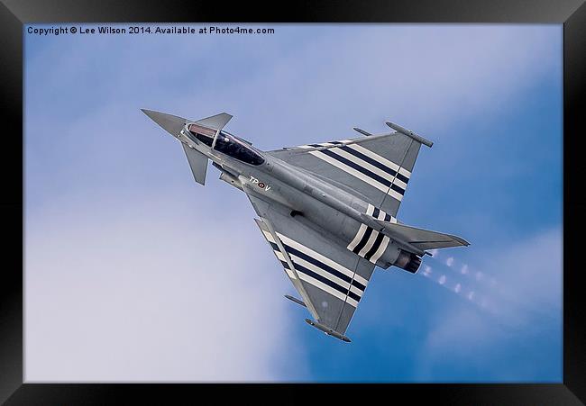  Eurofighter Typhoon ZK308-TPV  Framed Print by Lee Wilson