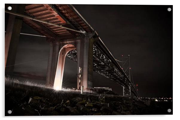  Forth Road Bridge Acrylic by Stuart Sinclair