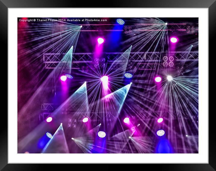  Stage lighting Framed Mounted Print by Thanet Photos