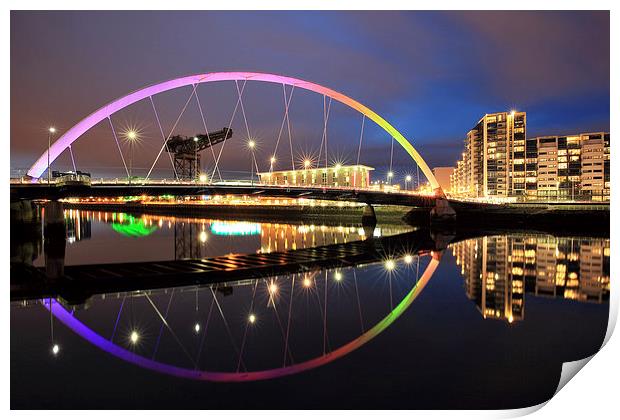 The Glasgow Clyde Arc Bridge Print by Grant Glendinning