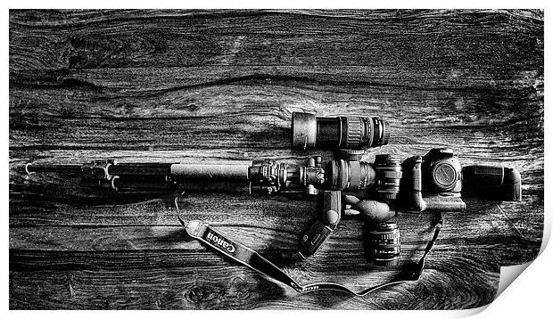 Canon Shooter Print by Dean Messenger