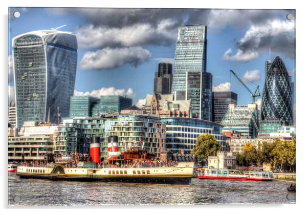The Waverley and London Acrylic by David Pyatt