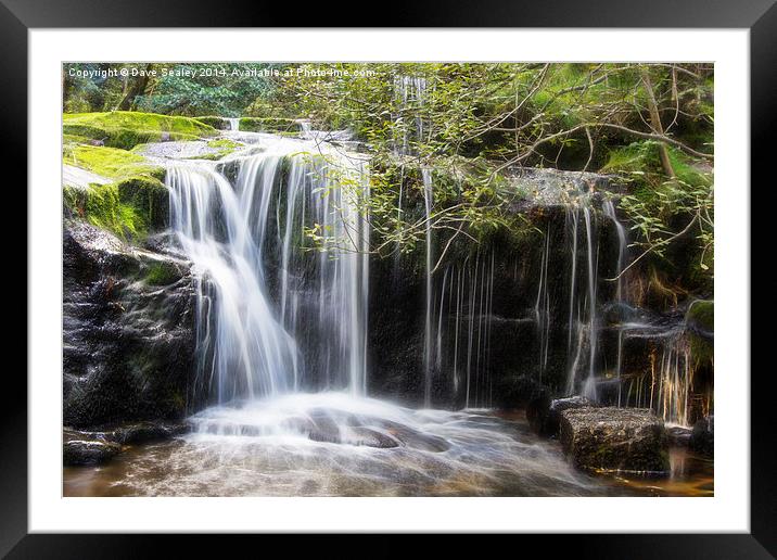  Waterfall Framed Mounted Print by Dave Sealey