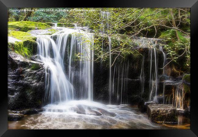  Waterfall Framed Print by Dave Sealey