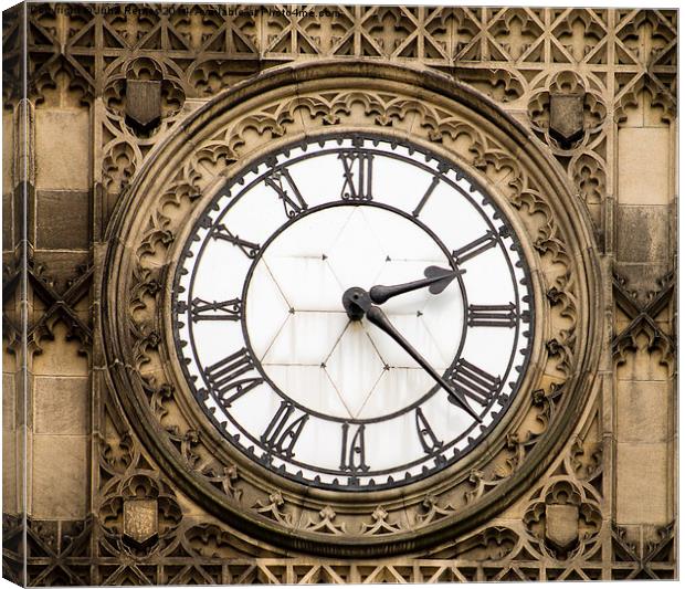 Manchester Town Hall Clock Canvas Print by Juha Remes