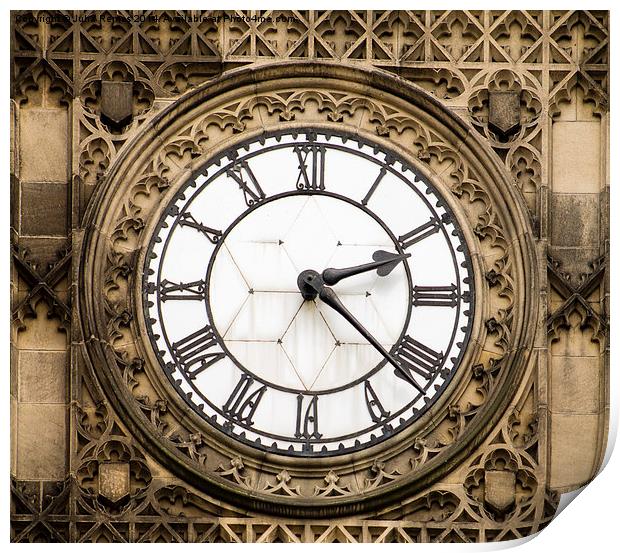Manchester Town Hall Clock Print by Juha Remes