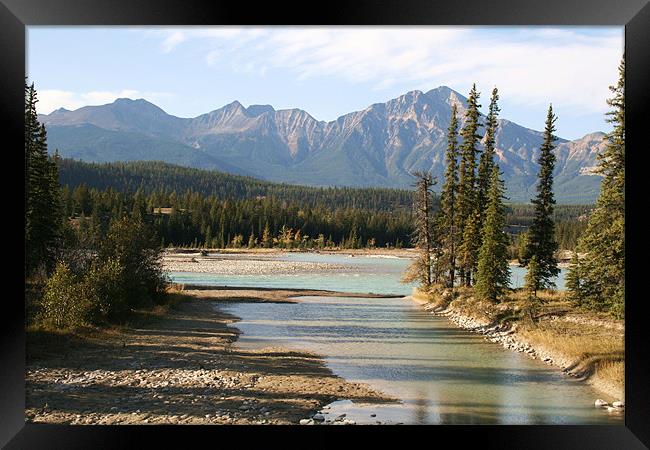view from Jasper National Park. Framed Print by charlie Mellow
