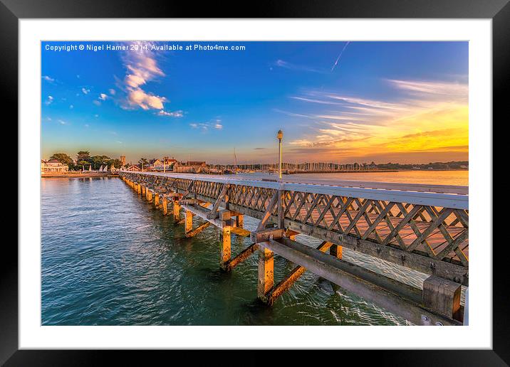 Yarmouth Pier and Harbour Framed Mounted Print by Wight Landscapes