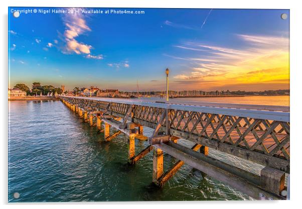 Yarmouth Pier and Harbour Acrylic by Wight Landscapes