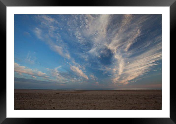  clouds rising over the beach Framed Mounted Print by Stephen Prosser