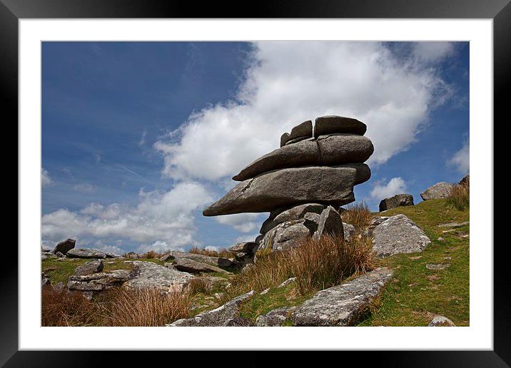  Granite tor, Dartmoor Framed Mounted Print by Stephen Prosser