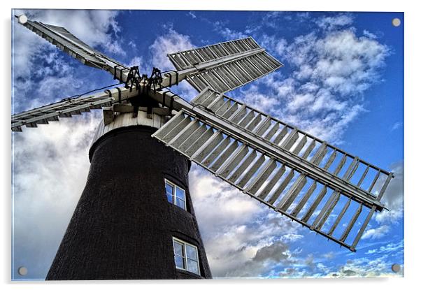 North Leverton Windmill   Acrylic by Darren Galpin