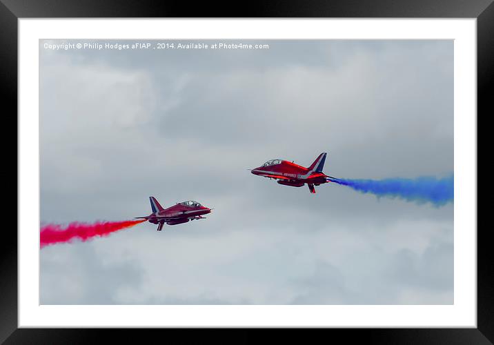 Red Arrows Opposition Roll  Framed Mounted Print by Philip Hodges aFIAP ,