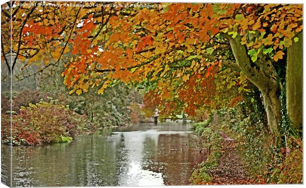  ITCHEN NAVIGATION IN AUTUMN Canvas Print by Anthony Kellaway