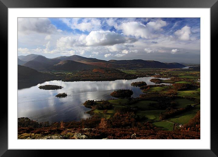 Storm clouds approaching Derwentwater Framed Mounted Print by Ian Duffield