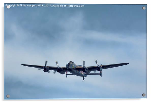  Avro Lancaster PA474 Acrylic by Philip Hodges aFIAP ,