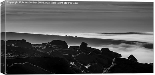  On Higger Tor Canvas Print by John Dunbar