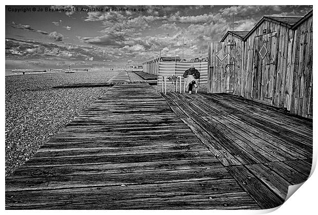 à la plage Print by Jo Beerens