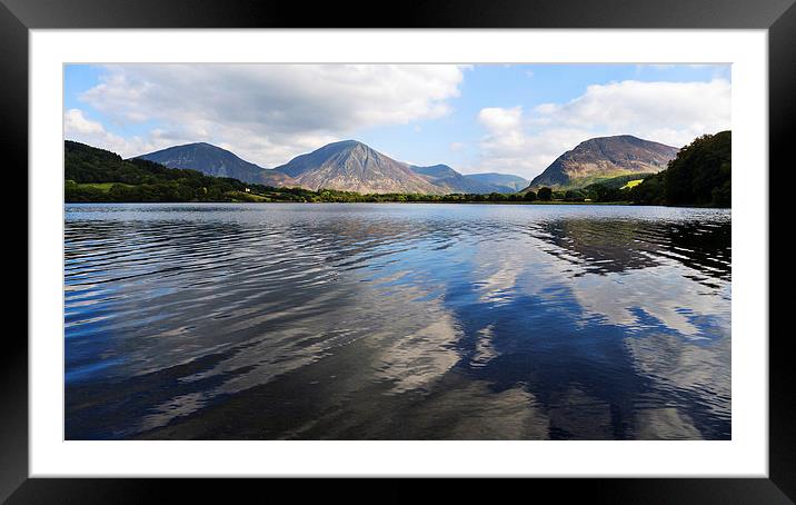 Loweswater From Holme Wood, Lake District, Cumbria Framed Mounted Print by Steven Garratt