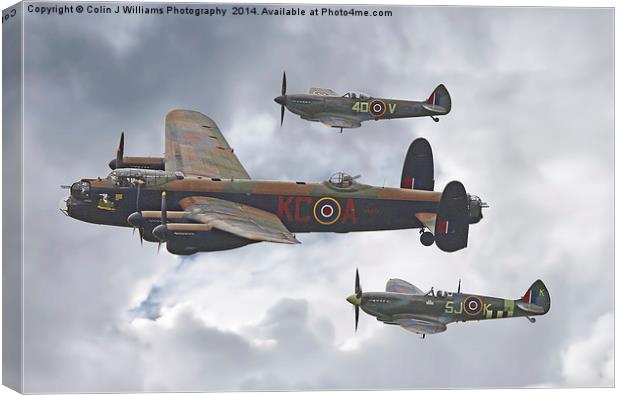  The Battle Of Britain Memorial Flight - Shoreham  Canvas Print by Colin Williams Photography