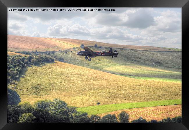  Thumper Flies Down The Coombes Valley Framed Print by Colin Williams Photography