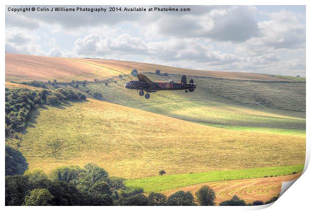  Thumper Flies Down The Coombes Valley Print by Colin Williams Photography