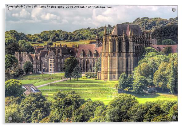  Lancing College Chapel Shoreham West Sussex Acrylic by Colin Williams Photography