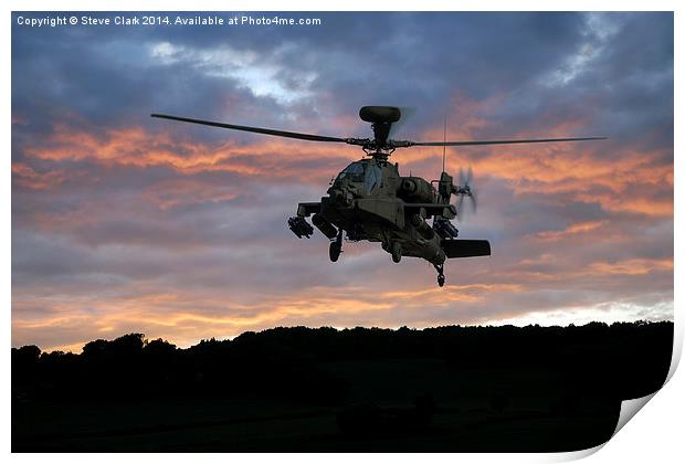  Apache Sunset Print by Steve H Clark