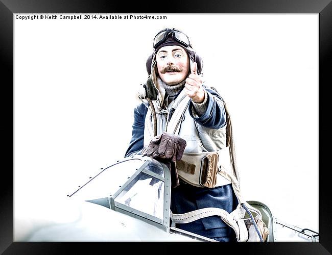 Thumbs up! Framed Print by Keith Campbell