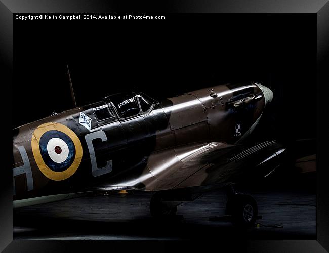  Spitfire LF-Vb, G-MKVB Framed Print by Keith Campbell