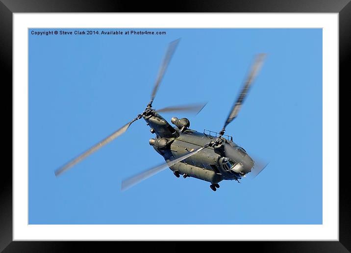 Chinook Framed Mounted Print by Steve H Clark