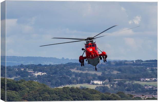  Royal Navy Sea King rescue Canvas Print by Oxon Images