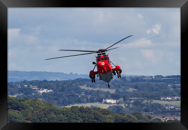  Royal Navy Sea King rescue Framed Print by Oxon Images